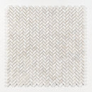 Clear Ice Polished 11"x11" Herringbone 1"x2" Marble Mosaic wall view