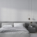 Thassos, Keefer mix 10 3/8"x12" Honed Hexagon Marble Mosaic Product shoot mosaic profile view 