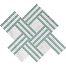 Lonte Verde Capri 14 15/16"x17 11/16" Multi Finish Maze Basket Marble Mosaic product shot tile view
