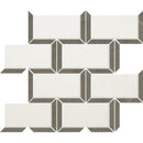 Hampton, Heritage Honed 9 5/8"x11 13/16" Cascade Limestone Mosaic Tile product shot wall view
