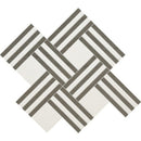 Hampton, Heritage Honed 14 15/16"x17 11/16" Maze Basket Limestone Mosaic Tile product shot profile view