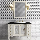 Snow White Foster 14 9/16"x14 15/16" Multi Finish Steps 3d Marble Mosaic room shot bathroom view