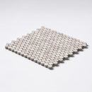 Penny Round Shadow 11 1/4"x11 3/4" Honed Penny Round Marble Mosaic Product shoot mosaic view 1