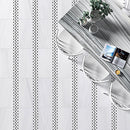 White and Black Honed Fort Marble Mosaic 12 3/8"x12 3/8" - Checkerboard Collection room shot table view