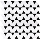 White and Black Honed Fort Marble Mosaic 12 3/8"x12 3/8" - Checkerboard Collection product shot wall view