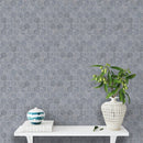 Foster Light 10 3/8"x12" Honed Hexagon Marble Mosaic room shot table view