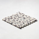 Penny Round Calacatta Viola Honed 11 1/4"x11 3/4" Marble Mosaic angle view