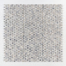 Penny Round Skyline Multi Finish 11 1/4"x11 3/4" Marble Mosaic top view 2