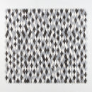 Keefer Mix Allure L, Iris Black, Bianco Dolomiti Cl 12"x12" Honed Hazem Marble Mosaic top view