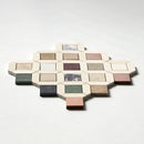 Keefer Mix Blend 12 5/8"x12 5/8" Honed Louna Marble Mosaic angle view