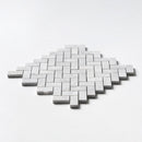 Avalanche Honed Herringbone 1x2 Marble Mosaic