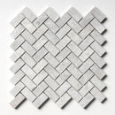Avalanche Honed Herringbone 1x2 Marble Mosaic