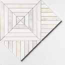 Calacatta Renaissance Honed Ponte & Herringbone Marble Mosaic