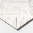 Calacatta Renaissance Honed Ponte & Herringbone Marble Mosaic