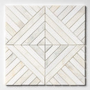 Calacatta Renaissance Honed Ponte & Herringbone Marble Mosaic