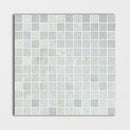 Jade Green 12"x12" Polished 1x1 Marble Mosaic Product shot mosaic profile view