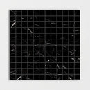 Black Polished 12"x12" Marble  1"x1" Mosaic room shot tile view