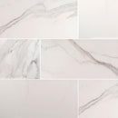 MSI Adella Calacatta 12x24 marble look glazed ceramic wall tile NADECAL1224 product shot multiple top view