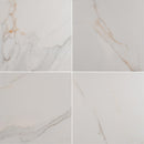 MSI Adella Calacatta 18x18 marble look glazed ceramic wall tile NADECAL1818 product shot multiple top view
