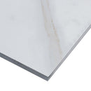 MSI Pietra Calacatta 24x24 marble look glazed porcelain floor wall tile NCAL2424 product shot one tile profile view