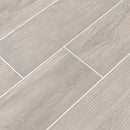 MSI Wood Collection caldera grigia glazed NCALGRI8X47 porcelain floor wall tile 8x47 product shot multiple planks angle view