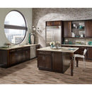 MSI Wood Collection carolina timber beige glazed ceramic floor wall tile room shot modern kitchen