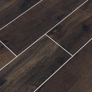 MSI Wood Collection country river bark glazed porcelain floor wall tile product shot multiple planks angle view