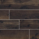 MSI Wood Collection country river bark glazed porcelain floor wall tile product shot multiple planks top view