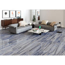 MSI Wood Collection dellano exotic blue 8x48 polished porcelain floor wall tile NDELEXOBLU8X48P room shot living room