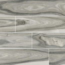 MSI Wood Collection dellano moss grey 8x48 polished porcelain floor wall tile NDELMOSGRE8X48P product shot multiple planks top view