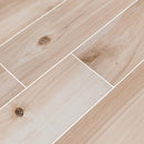 MSI Wood Collection havenwood beige 8x36 glazed porcelain floor wall tile NHAVBEI8X36 product shot multiple planks angle view