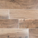MSI Wood Collection palmetto cognac 6x36 porcelain floor wall tile product shot multiple planks NPALCOG6X36 top view