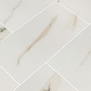 MSI aria bianco 12x24 polished porcelain floor wall tile NARIBIA1224P product shot multiple tiles angle view