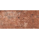 MSI brick collection capella red brick NCAPREDBRI5X10 glazed porcelain floor wall tile product shot one brick top view