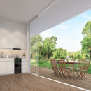 MSI everlife cyrus fauna rigid core luxury vinyl plank flooring VTRFAUNA7X48-5MM-12MIL installed on dinning view