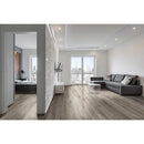 MSI vinyl flooring glue-down 7x48 VTGCHAOAK7X48-2.5MM-20MIL wilmont charcoal oak LVT product shot application photo on a condo