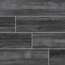 MSI wood collection belmond obsidian 8x40 matte glazed ceramic floor wall tile NBELOBS8X40 product shot multiple tiles top view