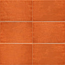 Maiolica Arancio 4″x12″ Polished Wall Tile–Liberty US LUSIRG754981 product shot wall close view