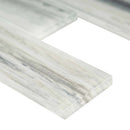 Malta cliffs subway 11.81X11.81 glass mesh mounted mosaic tile SMOT GLSST MALCLI8MM product shot profile view
