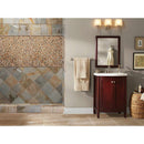 Manhattan blend 12X12 glass and metal mesh mounted mosaic wall tile SMOT-GLSMT-MB8MM product shot wall view