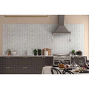 Marbella diamond 12X12 polished marble mesh mounted mosaic tile SMOT-MARDIA-POL10MM product shot wall view