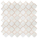 Marbella lynx 12X12 polished marble mesh mounted mosaic tile SMOT-MARBLYNX-POL10MM product shot multiple tiles top view