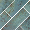 Marza aqua 4x12 glossy ceramic subway wall tile NMARAQU4X12G product shot angle view