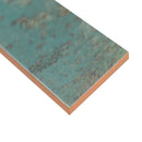 Marza aqua 4x12 glossy ceramic subway wall tile NMARAQU4X12G product shot profile view