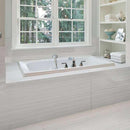 Matx bright vintage lappato porcelain floor and wall tile 18X36 liberty us collection LUSIRSP1836134 product shot bathroom view