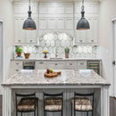 Medici gold pattern 10.83x12.44 stone metal blend mesh mounted mosaic tile SMOT-SMTL-MEDGOL8MM product shot kitchen view