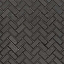 Metallic gray bevel herringbone 11.08X13.86 glass mesh mounted mosaic tile SMOT-GLS-MEGRBEHB8MM product shot multiple tiles top view
