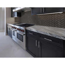 Metallic gray bevel herringbone 11.08X13.86 glass mesh mounted mosaic tile SMOT-GLS-MEGRBEHB8MM product shot wall view