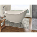 Metropolitan pebble 11.81X11.81 tumbled marble mesh mounted mosaic tile SMOT-PEB-MTRPLTN product shot bath view