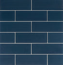 Midnight 4x12 glass wall tile  msi collection SMOT-GL-T-MID412 product shot wall view